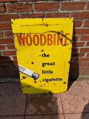 Lot 688 - WOODBINE ENAMEL SIGN  24" X 36"  L307/24