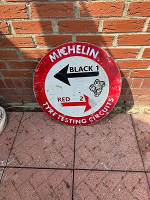 Lot 196 - MICHELIN TYRE TESTING SIGN  24" DIA