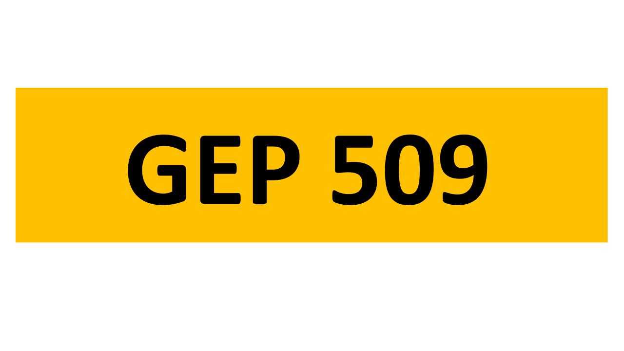 Lot 115 - REGISTRATION ON RETENTION - GEP 509