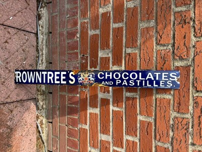 Lot 250 - ROWNTREES CHOCOLATE SIGN  35" X 3.5"