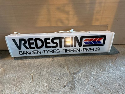 Lot 436 - VREDESTEIN LIGHT UP SIGN  39" X  9"