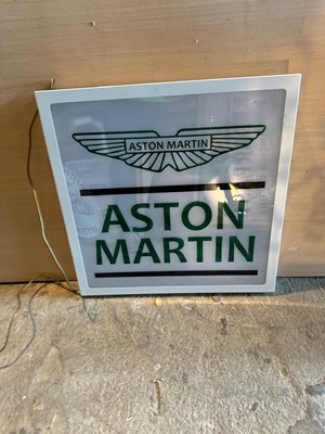 Lot 811 - ASTON MARTIN SIGN  24" X 24"