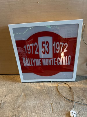 Lot 771 - MONTE CARLO LIGHT UP SIGN 24" x 24"