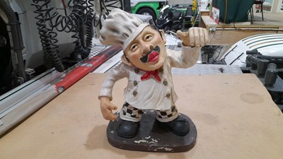 Lot 165 - ITALIAN PIZZA CHEF ADVERTISING MAN 22" TALL