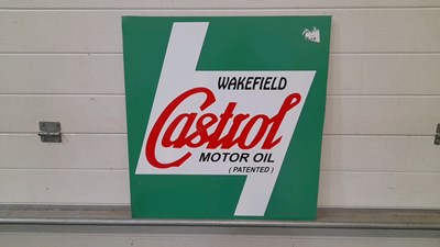 Lot 685 - ALUMINIUM  CASTROL SIGN 24" X 24"