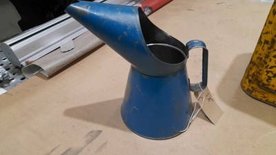 Lot 588 - 1 X SHELL 5 GALLON CAN , 1 X ESSO AND 1 X  DUCKHAMS OIL JUG