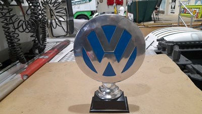 Lot 518 - VW LARGE ALLOY DEALERSHIP SIGN 20" TALL