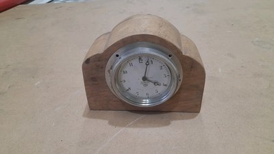 Lot 522 - SMITH CAR CLOCK IN WOODEN STAND PROCEEDS TO CHARITY