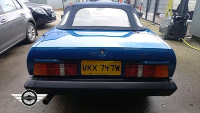 Lot 380 - 1981 TRIUMPH TR7 CONVERTIBLE AUTOMATIC