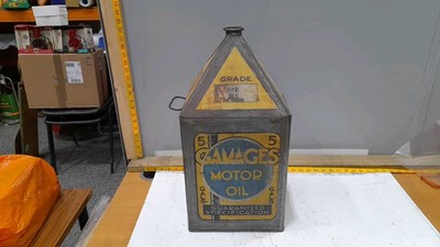 Lot 179 - GRAMAGES 5 GALLON MOTOR OIL CAN