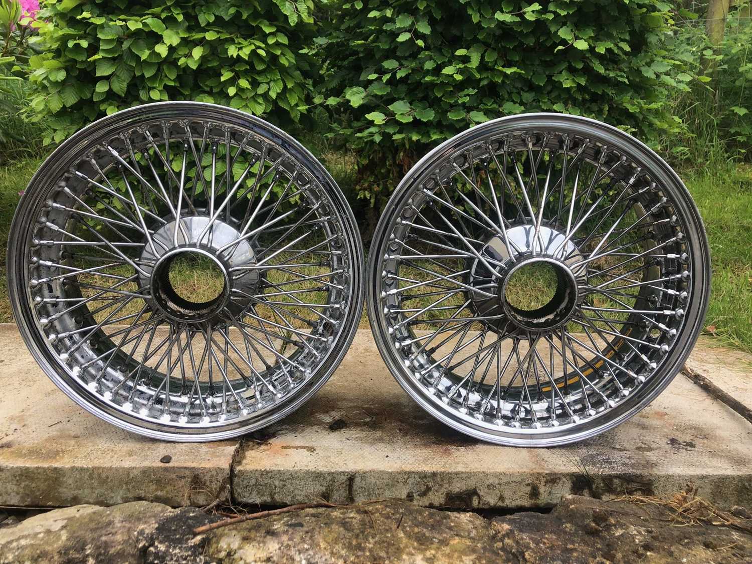 77 Spoke Rims Lot 777 - CHROME SPOKED WHEELS 4 no