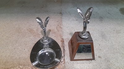 Lot 560 - 2X ROLLS ROYCE SPIRIT OF ECSTACY TROPHIES