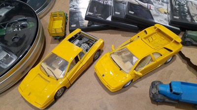 Lot 645 - BOX OF ASSORTED MODELS,DVD'S AND BOOKS