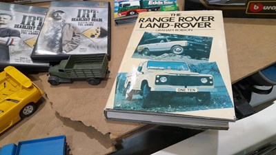 Lot 645 - BOX OF ASSORTED MODELS,DVD'S AND BOOKS