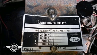 Lot 32 - 1989 LAND ROVER LR 90 4C SW