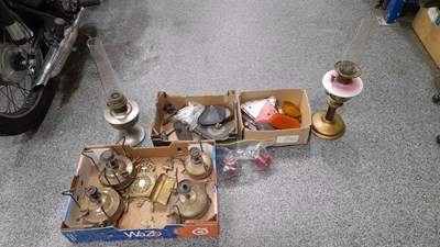 Lot 657 - PRIMUS STOVES, OIL LAMPS, TRANSTEC CLOCK & OTHER ITEMS