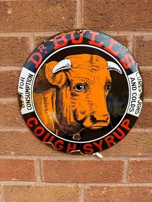 Lot 35 - ENAMEL ROUND DR BULL SIGN