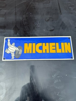 Lot 96 - ENAMEL MICHELIN SIGN   12" X 4"