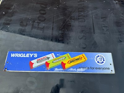 Lot 92 - WRIGLEYS GUM SIGN  20.5" X 4"