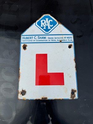 Lot 27 - RAC LEARNERS SIGN