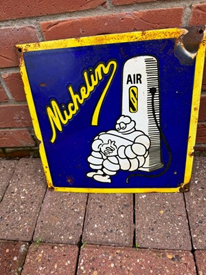 Lot 88 - ENAMEL MICHELIN AIR SIGN  12" X 12"