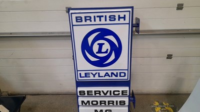 Lot 11 - BL LIGHT UP DEALERSHIP, WALL MOUNTED SIGN 51" X 29" X 8"