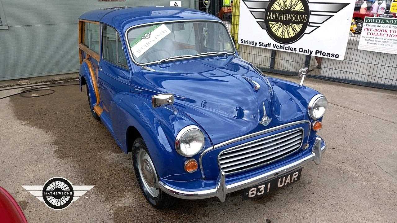 Lot 894 - 1963 MORRIS MINOR TRAVELLER