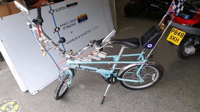 Lot 94 - MK3/4 RALEIGH CHOPPER RAF LOGOS, LIGHT BLUE SATIN , 5 SPEED  UCL1537628