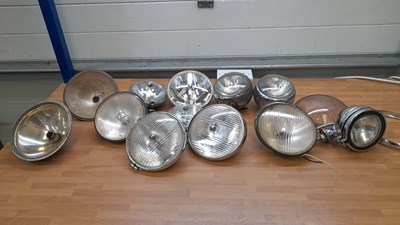 Lot 153 - BOX OF LAMPS & LENSES