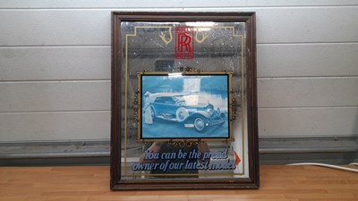 Lot 443 - ROLLS ROYCE MIRROR 23" X 19"