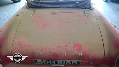 Lot 648 - 1964 SUNBEAM ALPINE MKS I TO IV