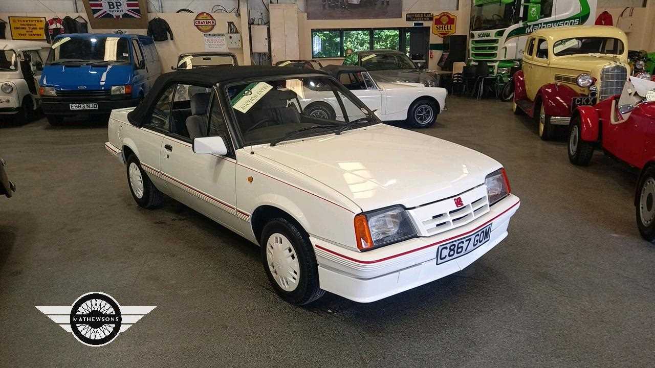 Lot 66 - 1986 VAUXHALL CAVALIER 1.8 CABRIO AUT