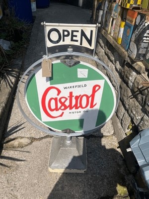 Lot 351 - CASTROL/PRATTS SPINNING SIGN