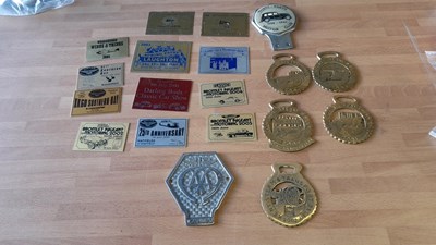 Lot 571 - SELECTION OF CAR SHOW PLAQUES & CAR BADGES