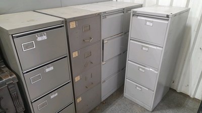 Lot 857 - 5X STEEL FILING CABINETS