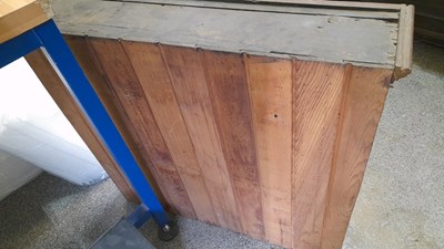 Lot 889 - WOODEN GLASS FRONTED WALL UNIT