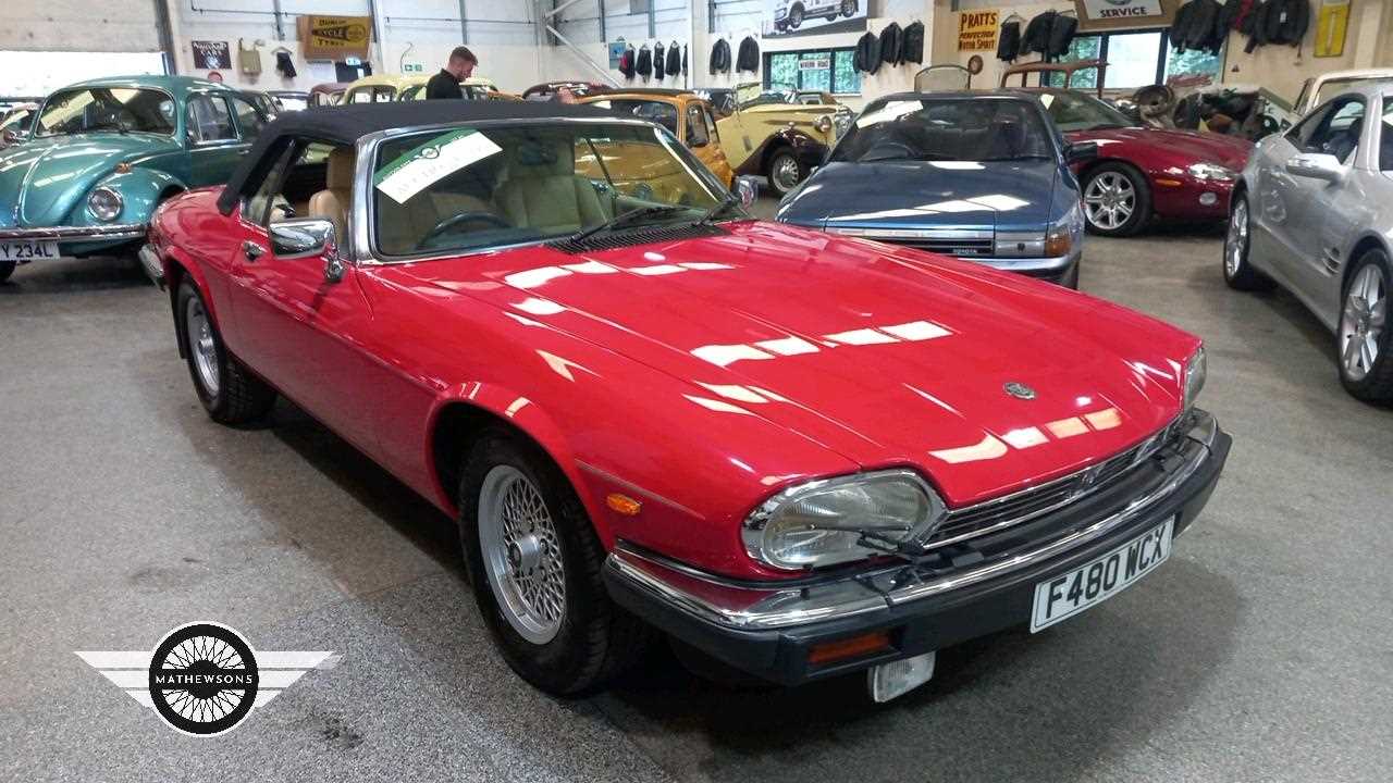 Lot 492 - 1989 JAGUAR XJ-S CONVERTIBLE AUTO