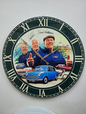 Lot 43 - BANGERS & CASH SIGNED CLOCK