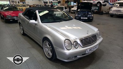 Lot 572 - 2003 MERCEDES CLK 230 ELEGANCE KOMP AUT