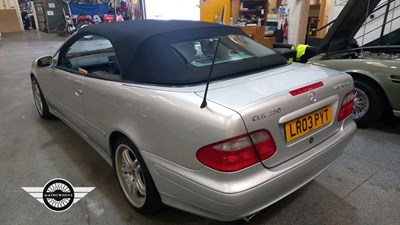 Lot 572 - 2003 MERCEDES CLK 230 ELEGANCE KOMP AUT