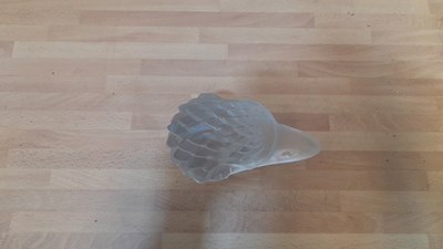 Lot 797 - LALIQUE STYLE EAGLE HEAD