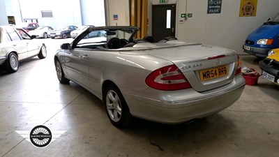 Lot 752 - 2005 MERCEDES CLK 240 AVANTGARDE