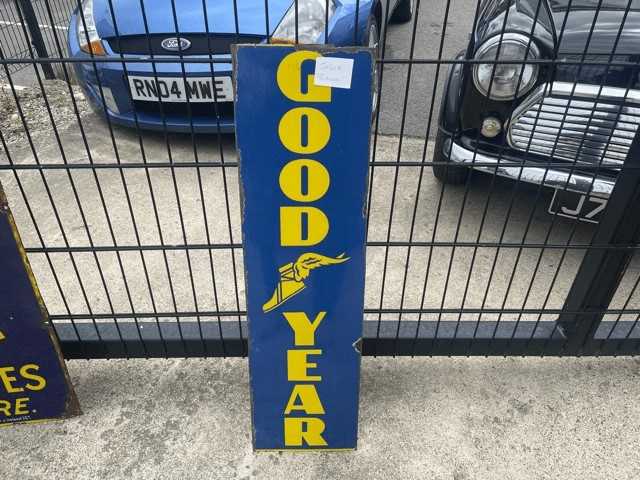 Lot 376 - ENAMEL GOODYEAR SIGN