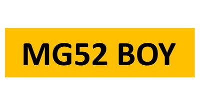 Lot 48-16 - REGISTRATION ON RETENTION - MG52 BOY