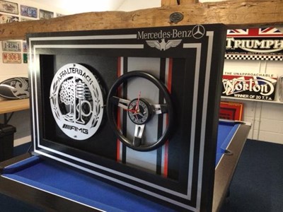 Lot 161 - LARGE ILLUMINATED MERCEDES SIGN WITH CLOCK