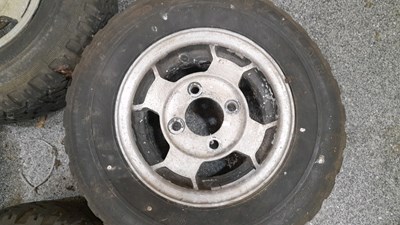 Lot 801 - MINI MM AA SJX10" ALLOY WHEELS & STUDS