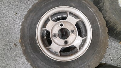 Lot 801 - MINI MM AA SJX10" ALLOY WHEELS & STUDS