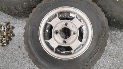 Lot 801 - MINI MM AA SJX10" ALLOY WHEELS & STUDS