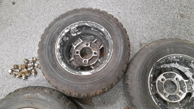 Lot 801 - MINI MM AA SJX10" ALLOY WHEELS & STUDS