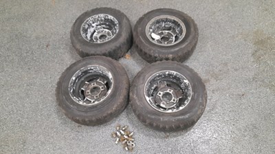 Lot 801 - MINI MM AA SJX10" ALLOY WHEELS & STUDS